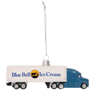 18 Wheeler Glass Ornament