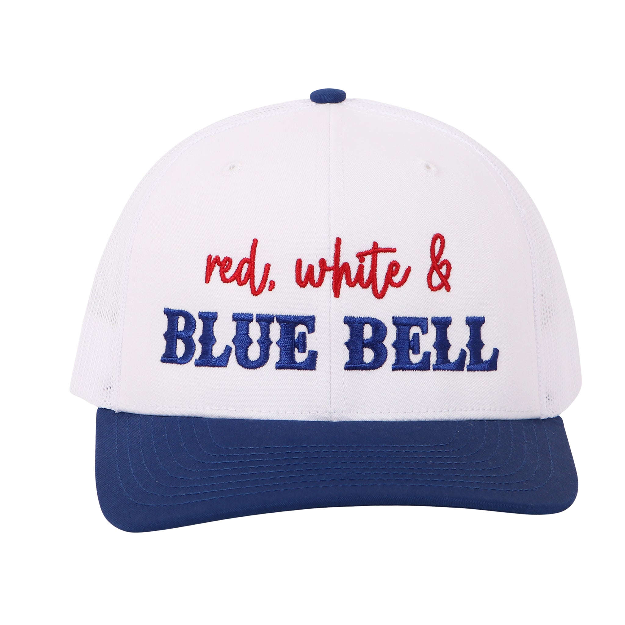 Cap Red White Blue Bell