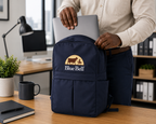 Backpack Navy Logo