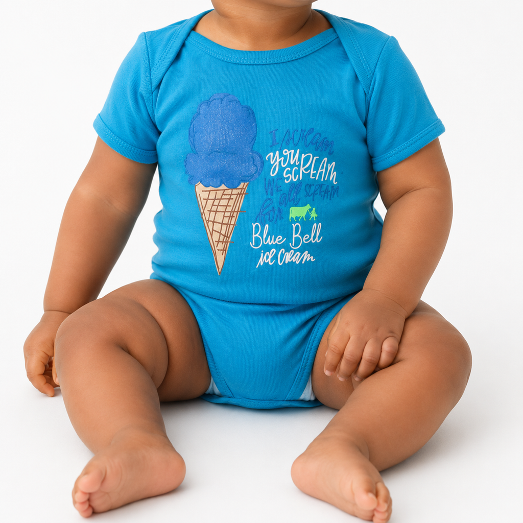 Blue I Scream Onesie