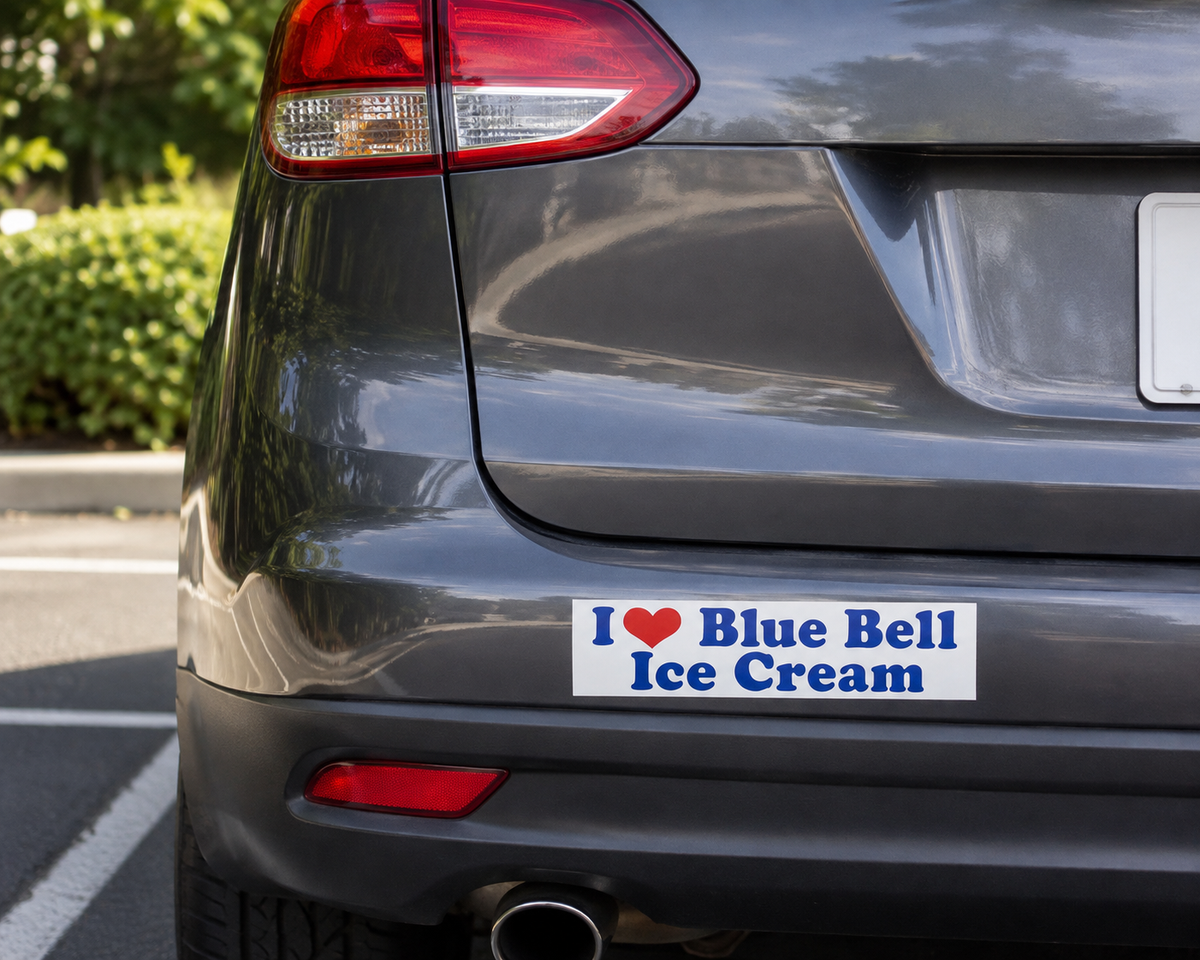 Bumper Sticker I Love Blue Bel