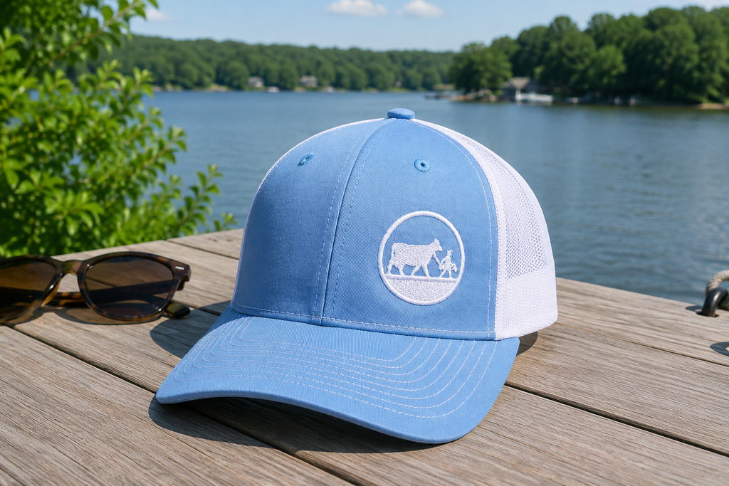 Cap Columbia Blue White Logo