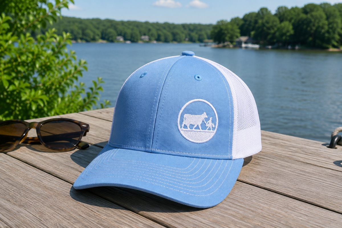 Cap Columbia Blue White Logo