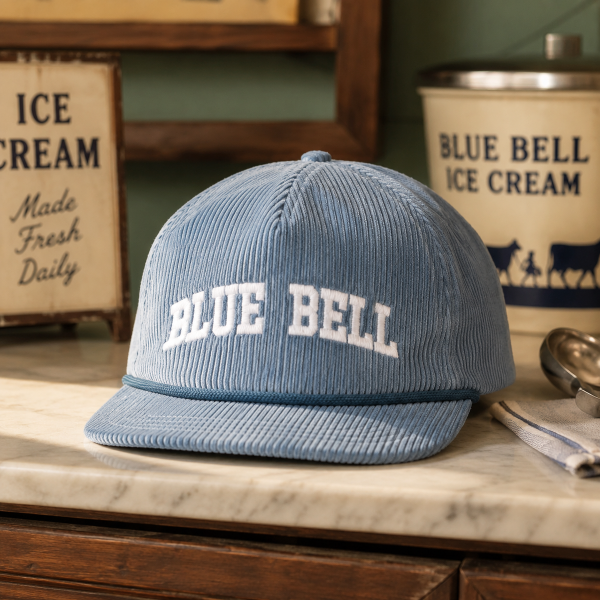 Cap Lake Blue Corduroy