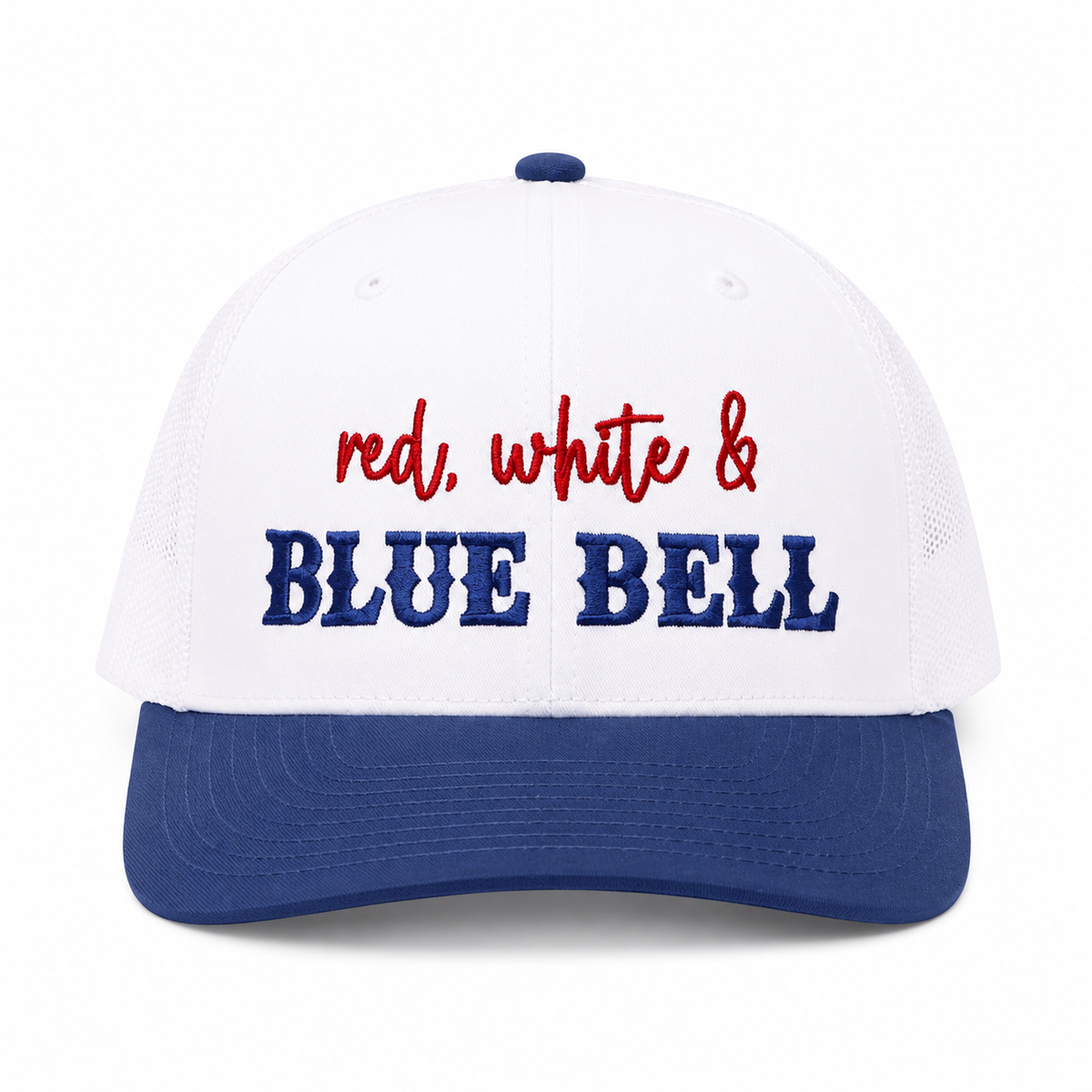 Cap Red White Blue Bell
