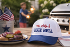 Cap Red White Blue Bell