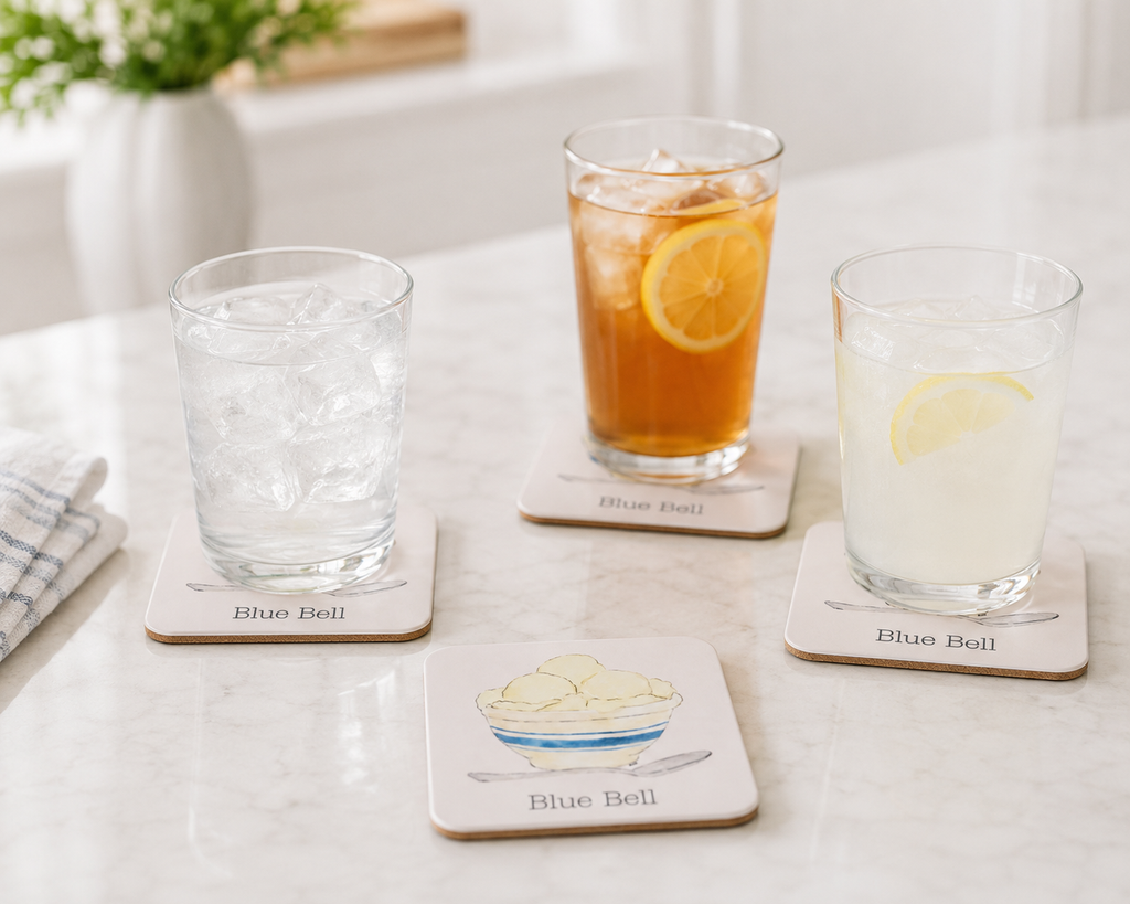 Coaster Set Ice Cream Bowl