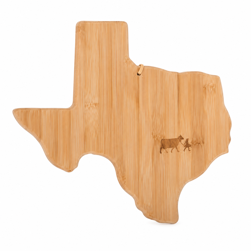 Cutting Board Texas w/ Logo