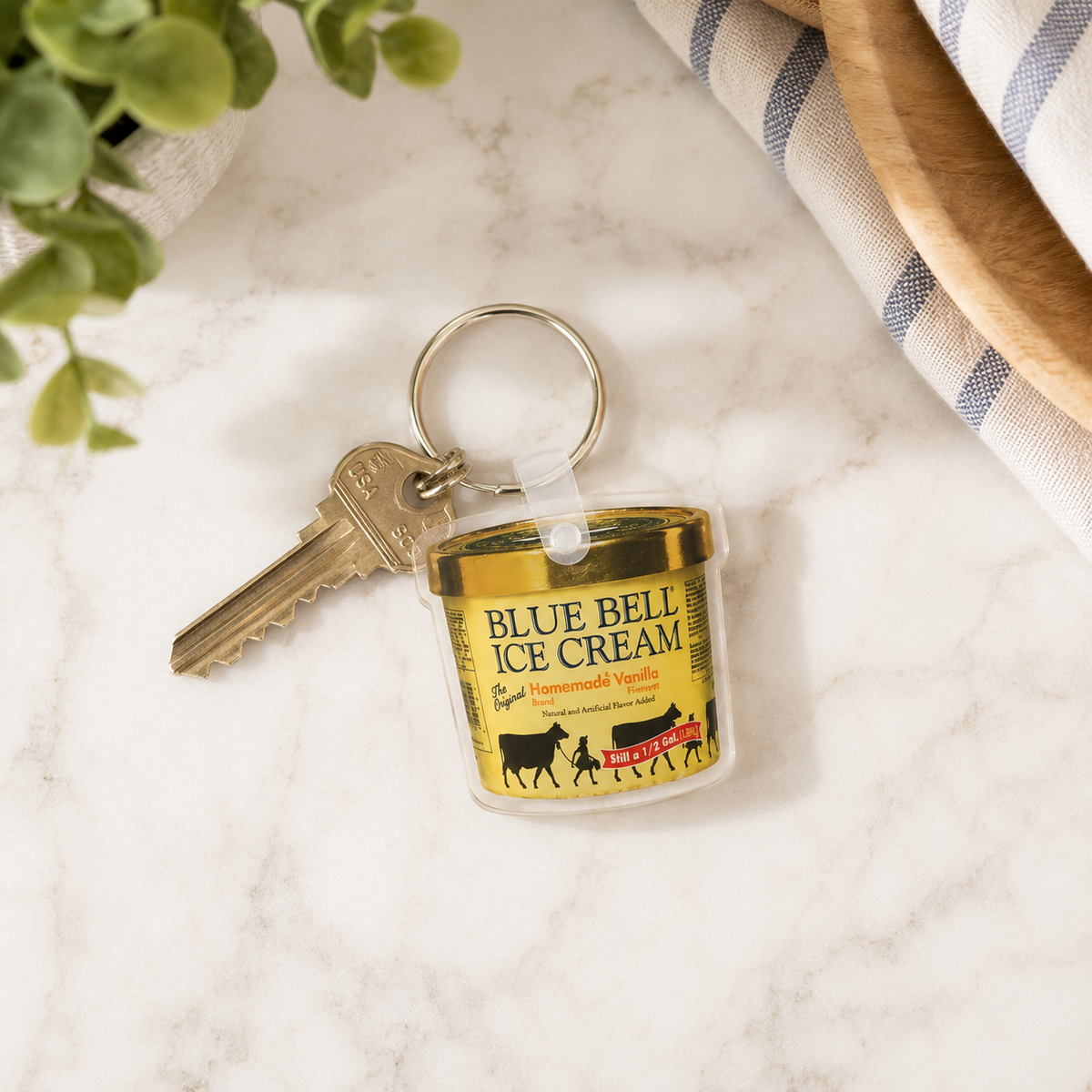 Homemade Vanilla Key Ring
