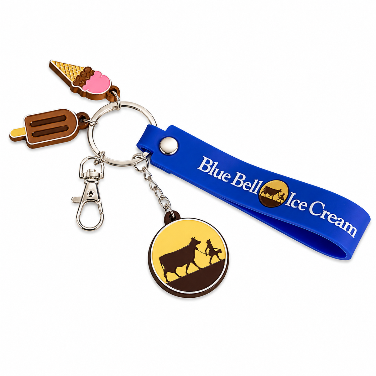 Keychain Blue Bell Charm