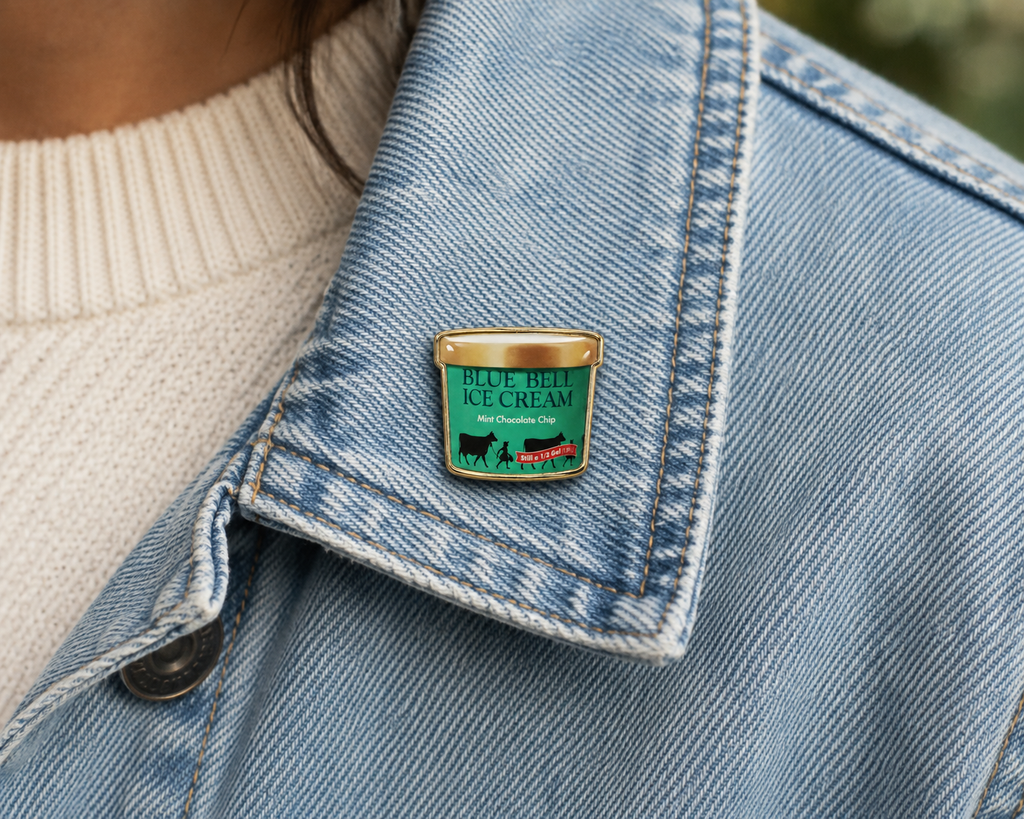 Lapel Pin Mint Chocolate Chip
