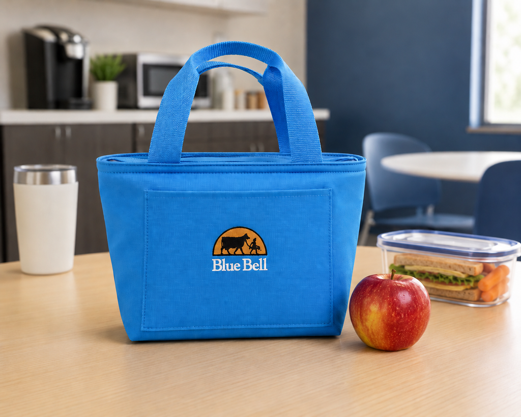Lunch Tote Blue Half Moon