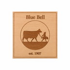 Magnet Wood Blue Bell Square