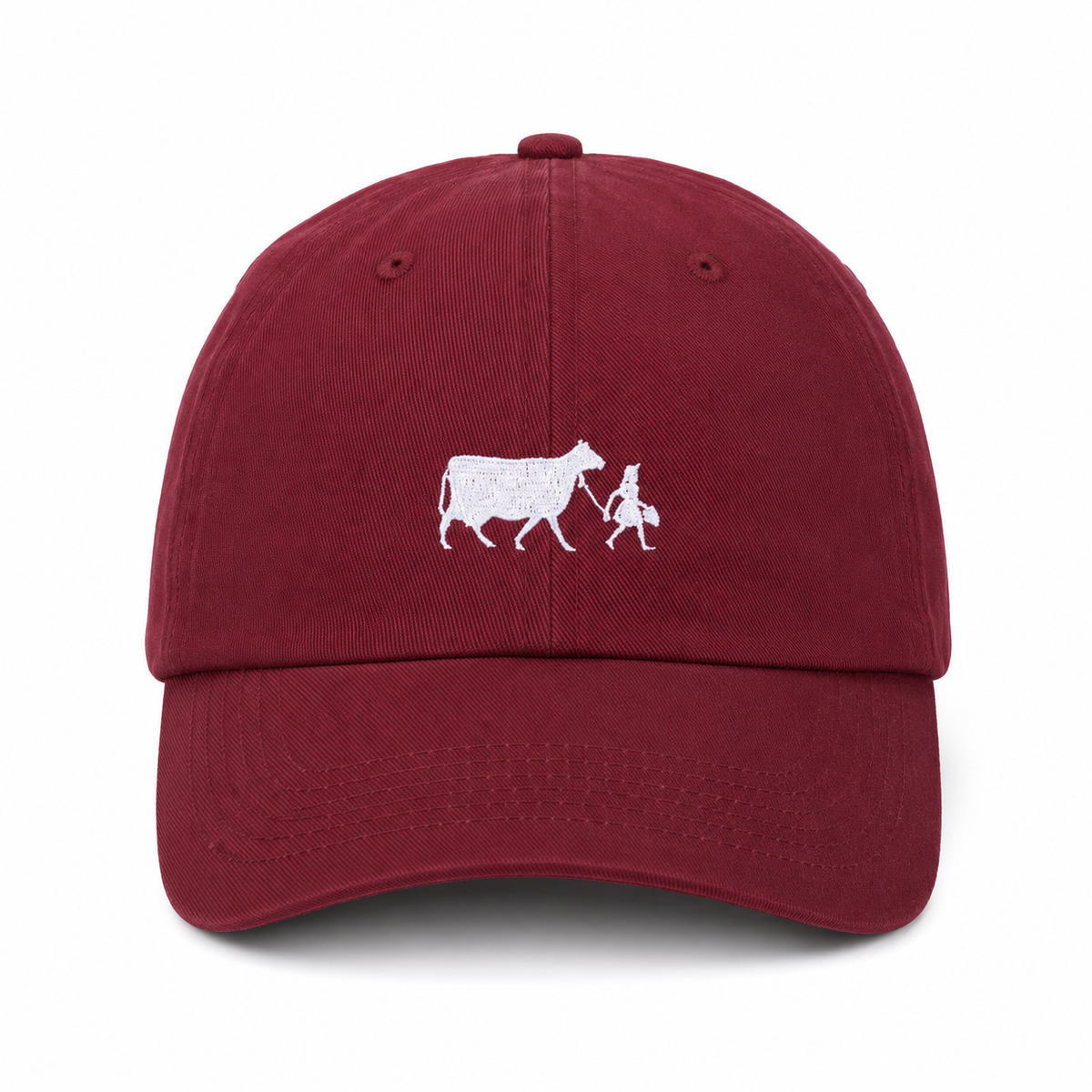 Maroon Cap White Logo