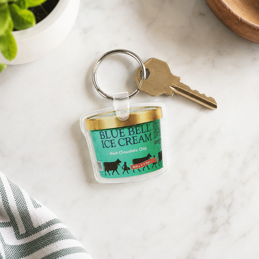 Mint Chocolate Chip Key Ring