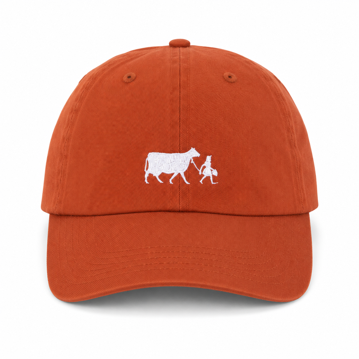 Orange Cap White Logo