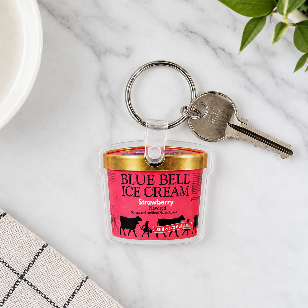Strawberry Key Ring