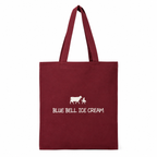 Tote Maroon White Logo