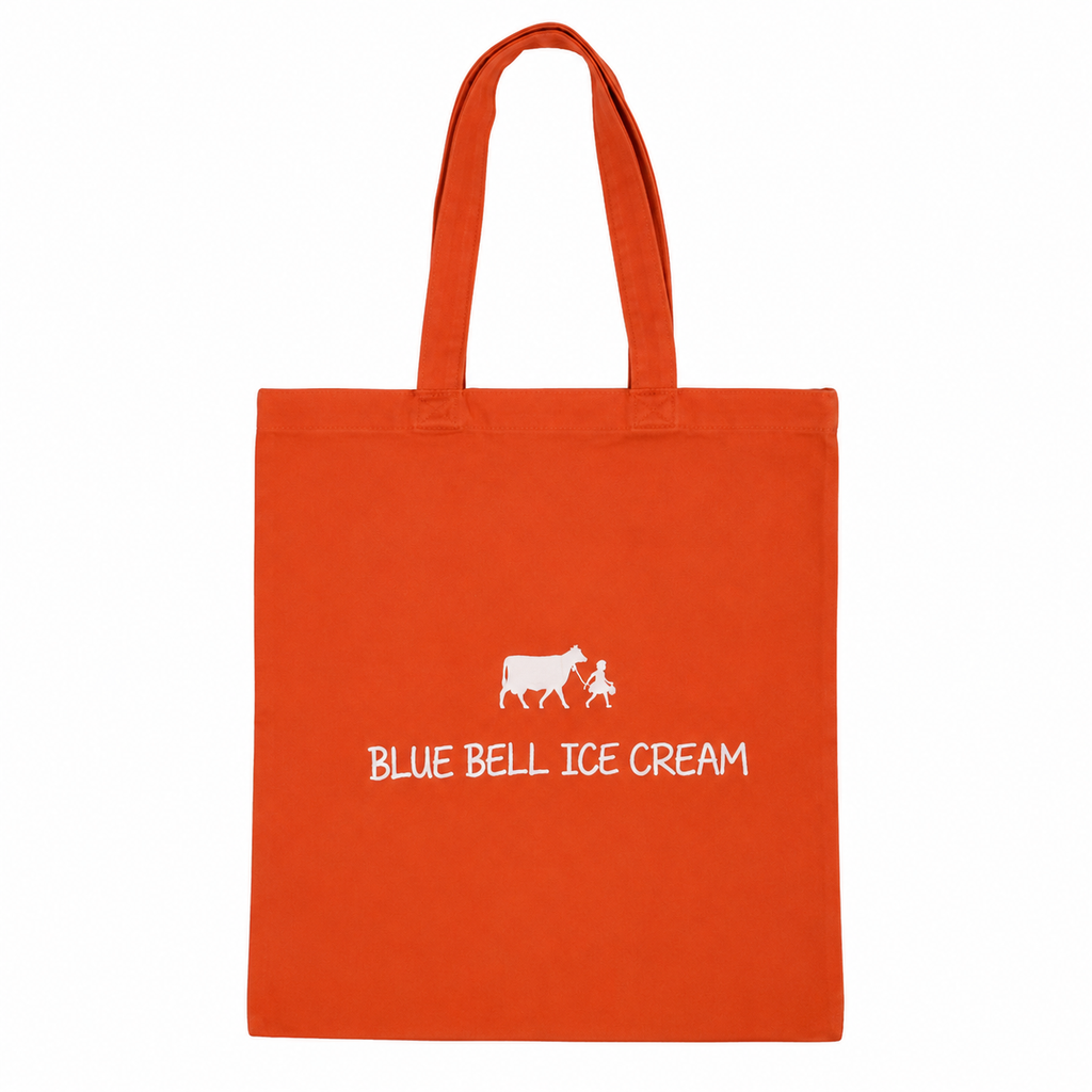 Tote Orange White Logo
