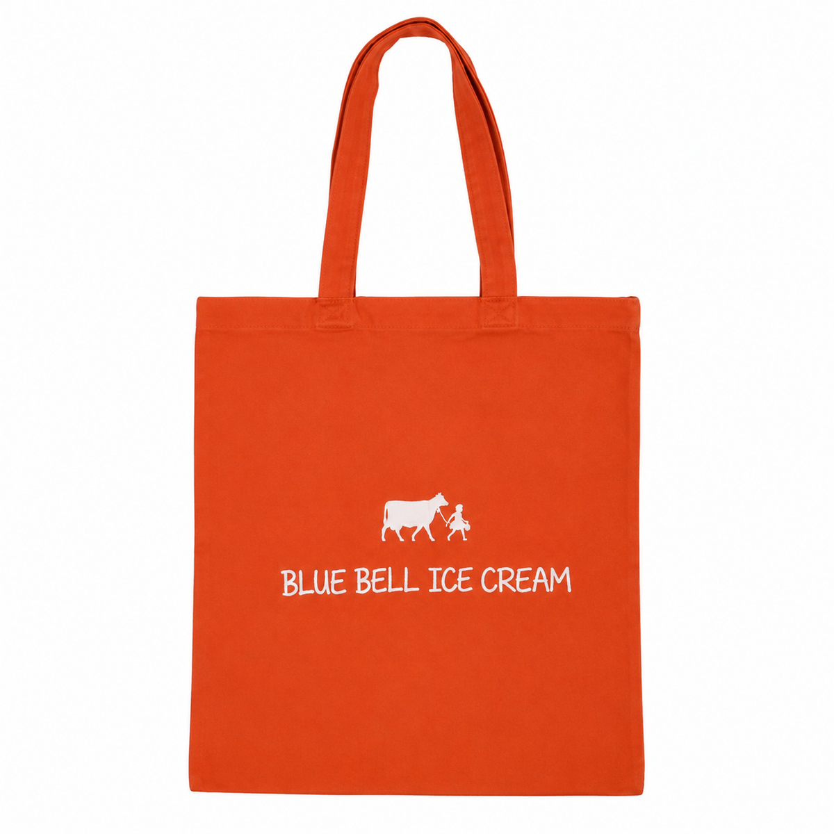 Tote Orange White Logo