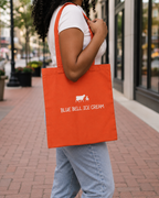 Tote Orange White Logo