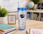 Tumbler Blue Black Logo