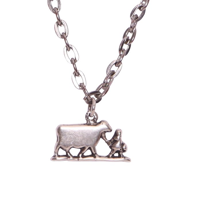 Cow And Girl Charm
