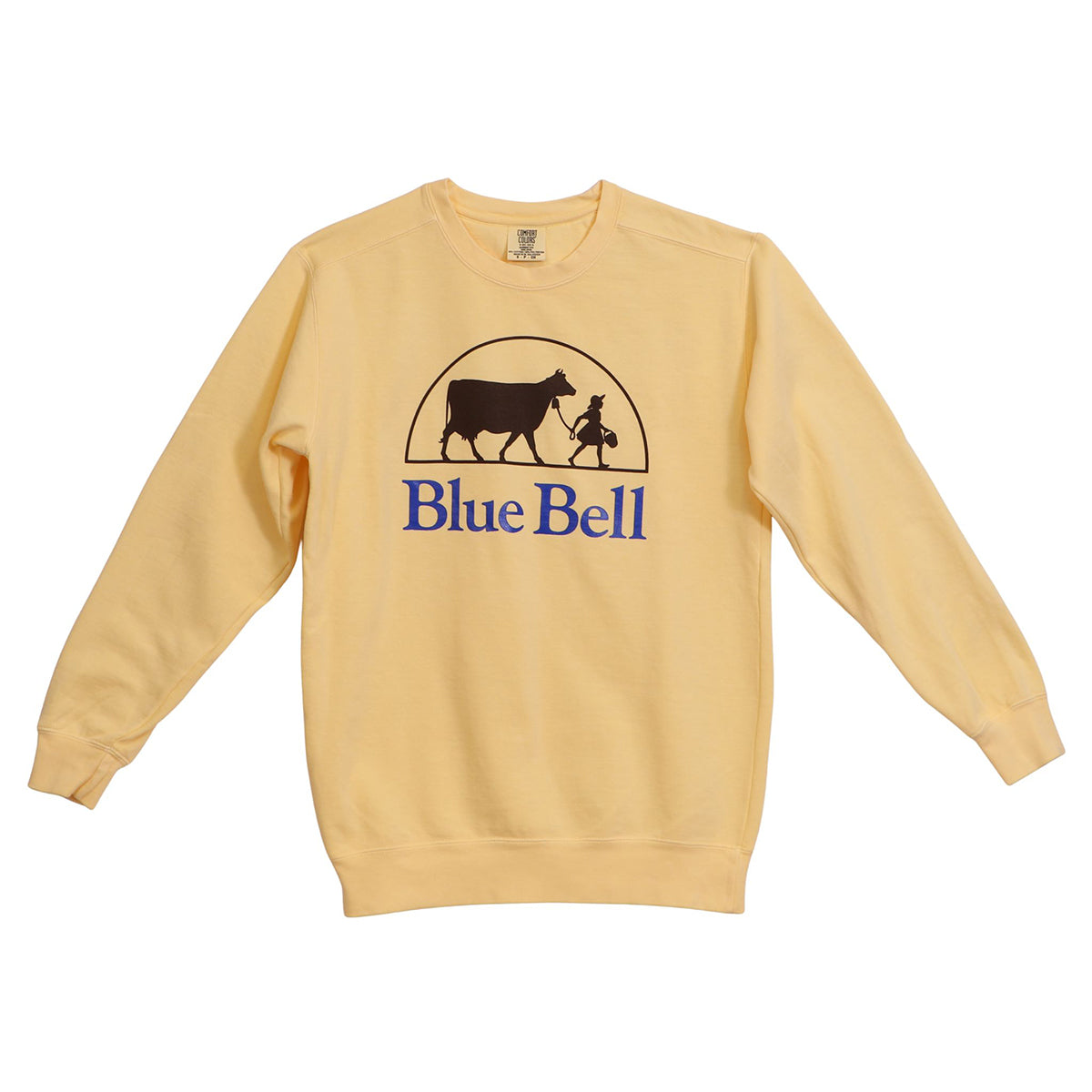 Blue Bell Half Moon Logo Yellow Sweatshirt