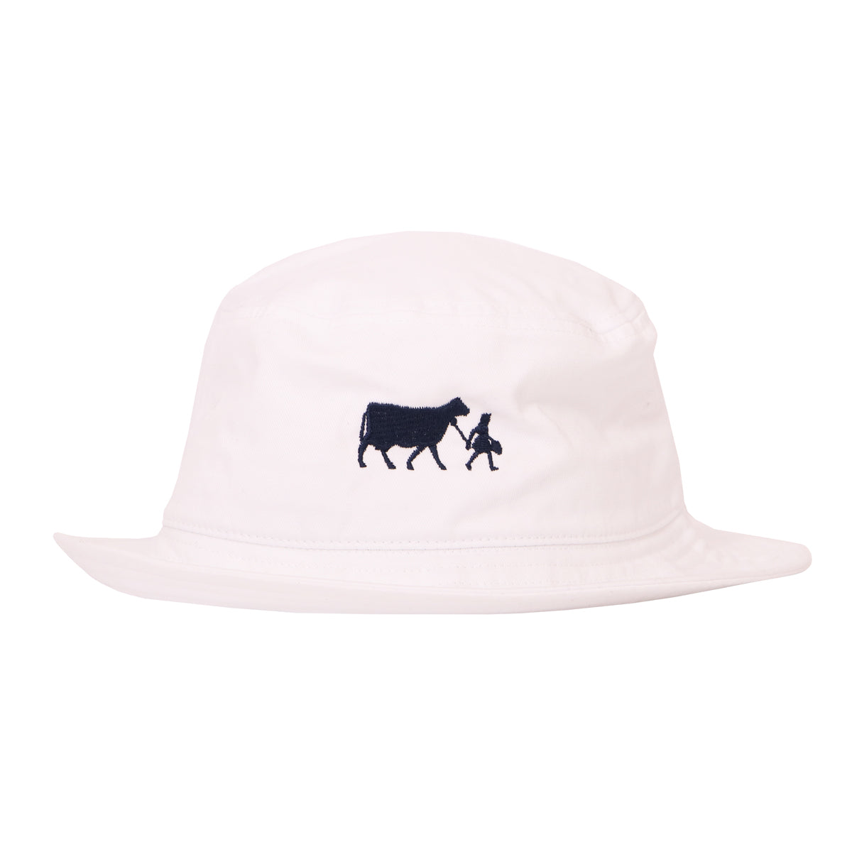 Blue Bell White Bucket Hat