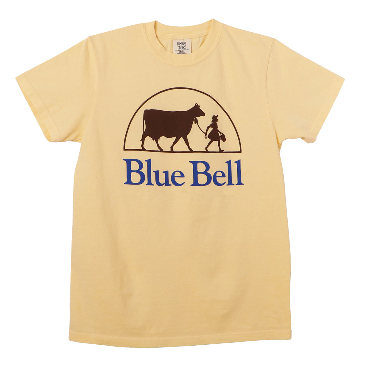 Blue Bell Half Moon Logo Tee Yellow
