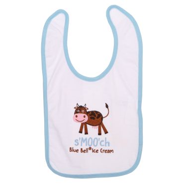 Blue Trim Smooch Bib