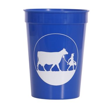 Blue Stadium Cup White Logo