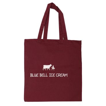 Tote Maroon White Logo
