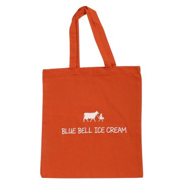 Tote Orange White Logo