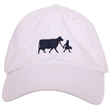 Cap White Navy Logo