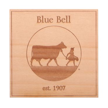 Magnet Wood Blue Bell Square